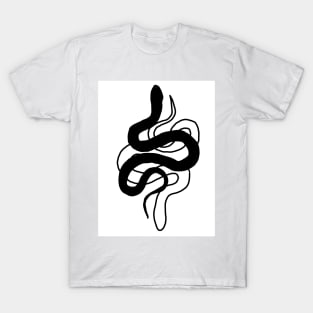 Black and white snake (vertical) T-Shirt